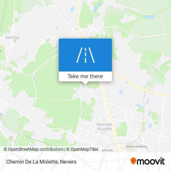Mapa Chemin De La Molette