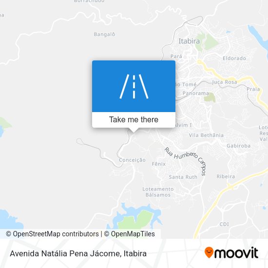 Mapa Avenida Natália Pena Jácome