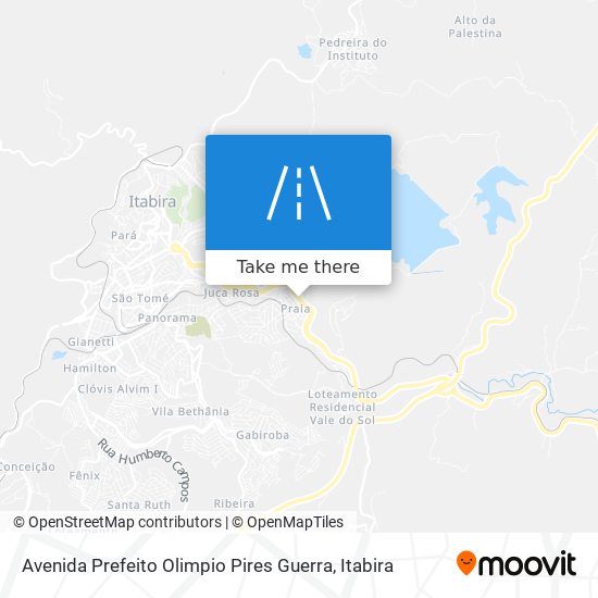 Mapa Avenida Prefeito Olimpio Pires Guerra