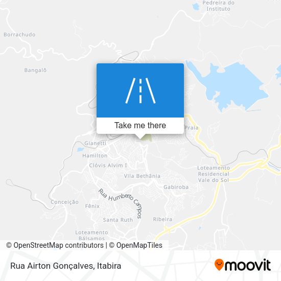 Mapa Rua Airton Gonçalves