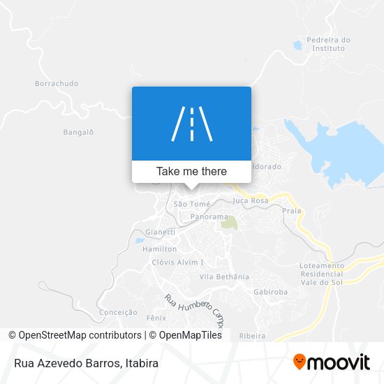 Mapa Rua Azevedo Barros