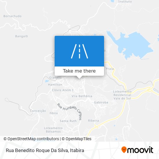 Mapa Rua Benedito Roque Da Silva