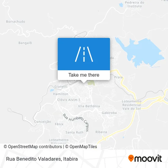 Rua Benedito Valadares map
