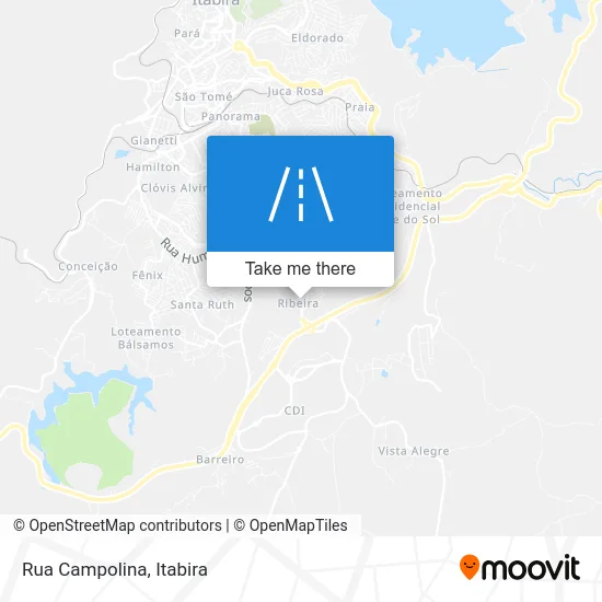 Rua Campolina map