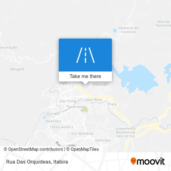 Rua Das Orquídeas map