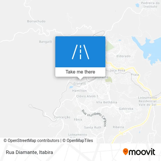 Rua Diamante map