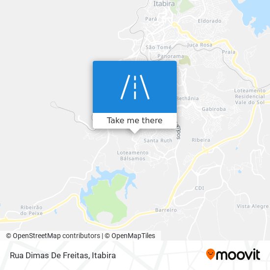 Mapa Rua Dimas De Freitas