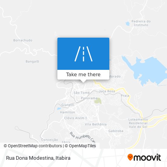 Rua Dona Modestina map