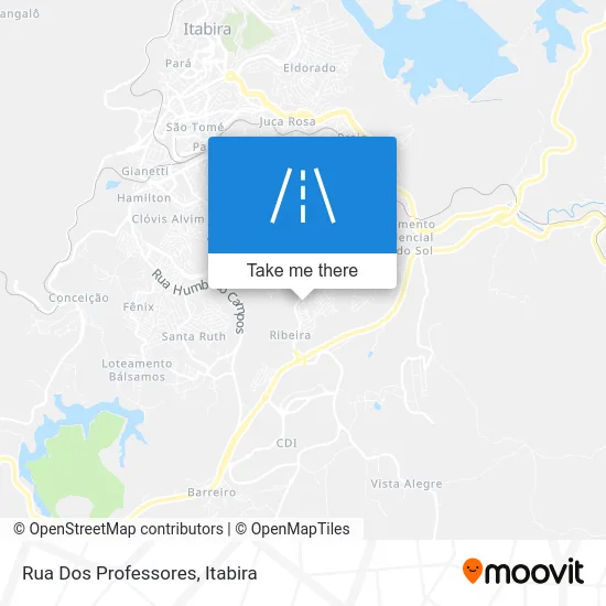 Rua Dos Professores map