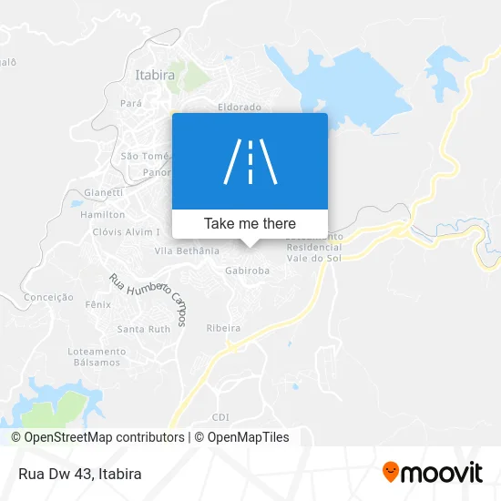 Rua Dw 43 map