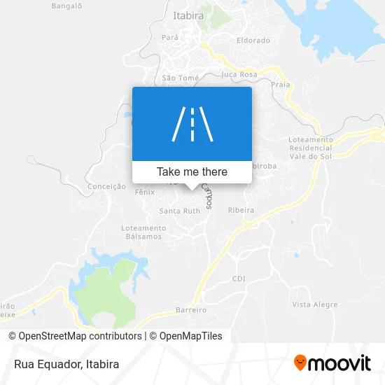 Rua Equador map