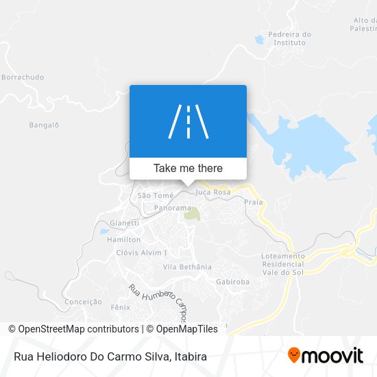 Rua Heliodoro Do Carmo Silva map