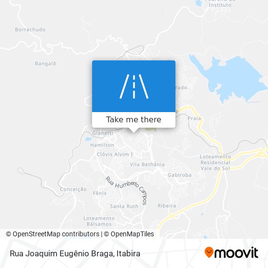 Mapa Rua Joaquim Eugênio Braga