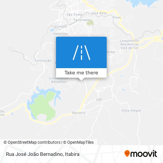 Mapa Rua José João Bernadino