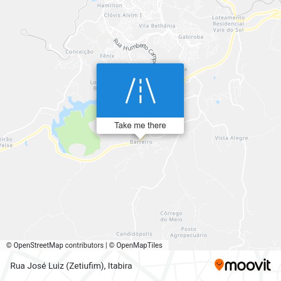 Rua José Luiz (Zetiufim) map
