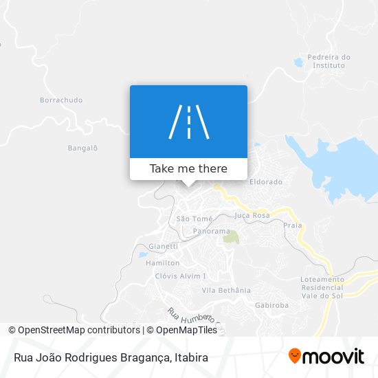 Mapa Rua João Rodrigues Bragança