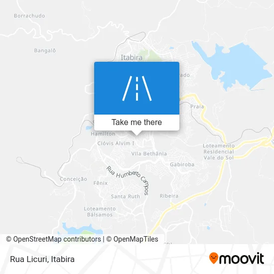 Rua Licuri map