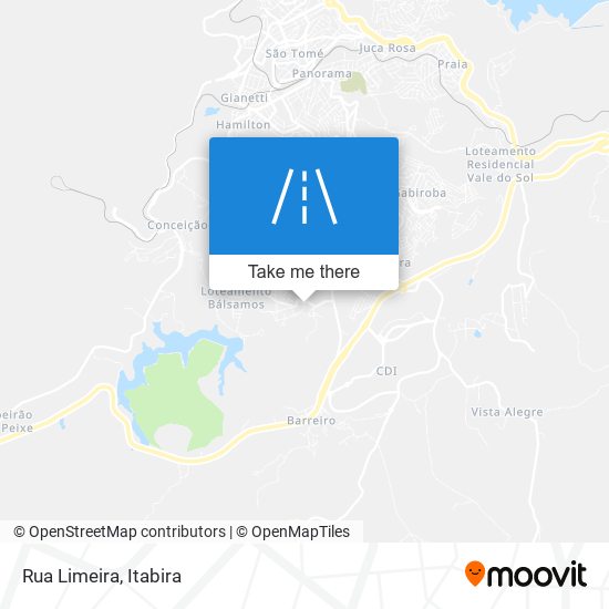 Mapa Rua Limeira