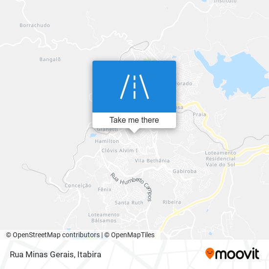 Mapa Rua Minas Gerais