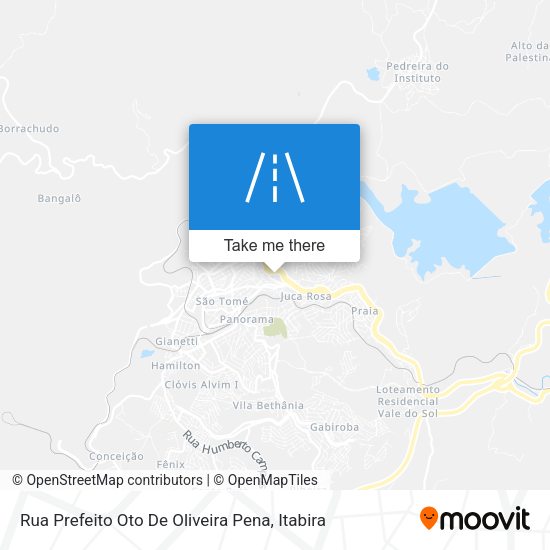 Rua Prefeito Oto De Oliveira Pena map