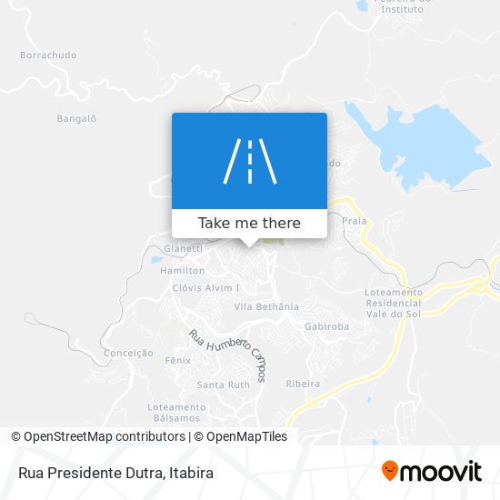 Mapa Rua Presidente Dutra
