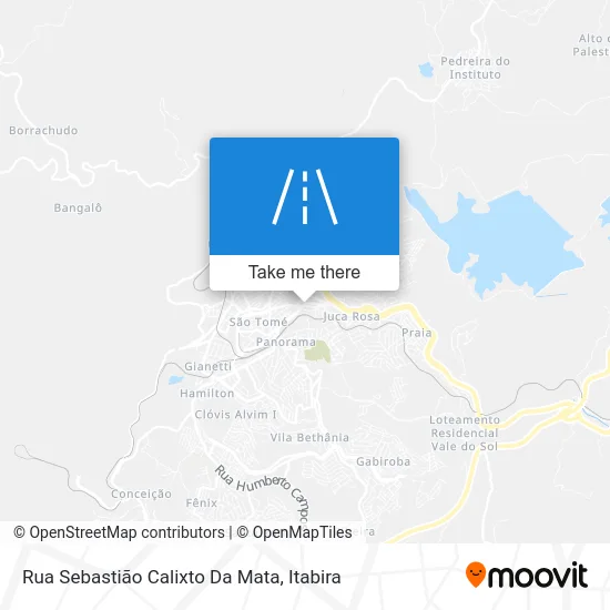 Rua Sebastião Calixto Da Mata map