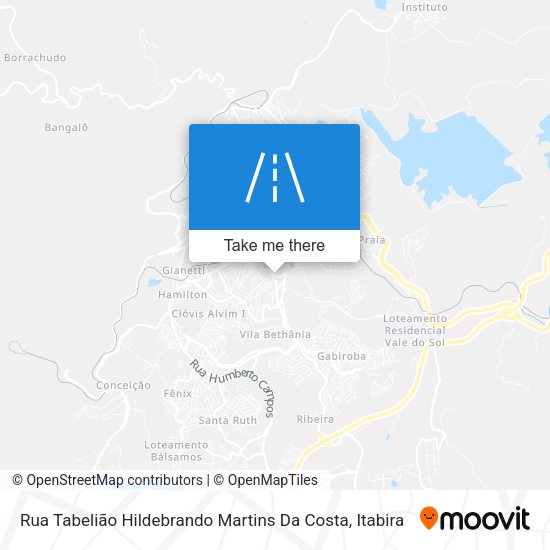 Rua Tabelião Hildebrando Martins Da Costa map