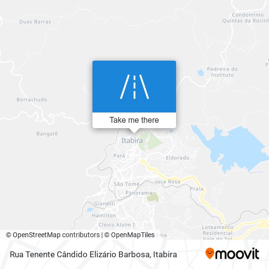 Mapa Rua Tenente Cândido Elizário Barbosa