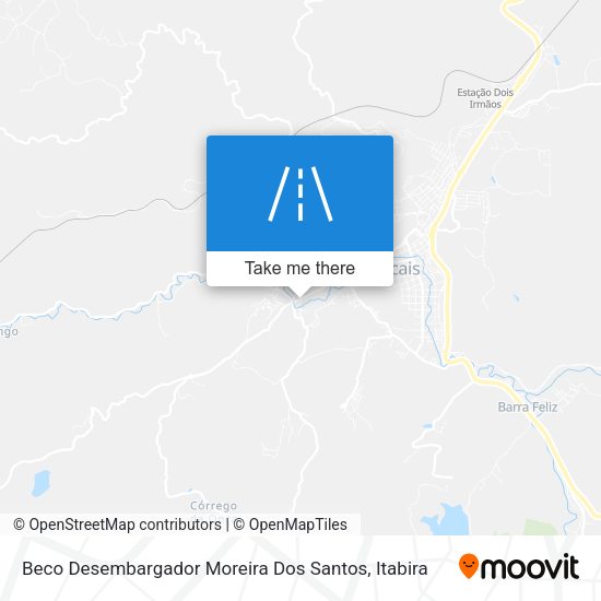 Mapa Beco Desembargador Moreira Dos Santos