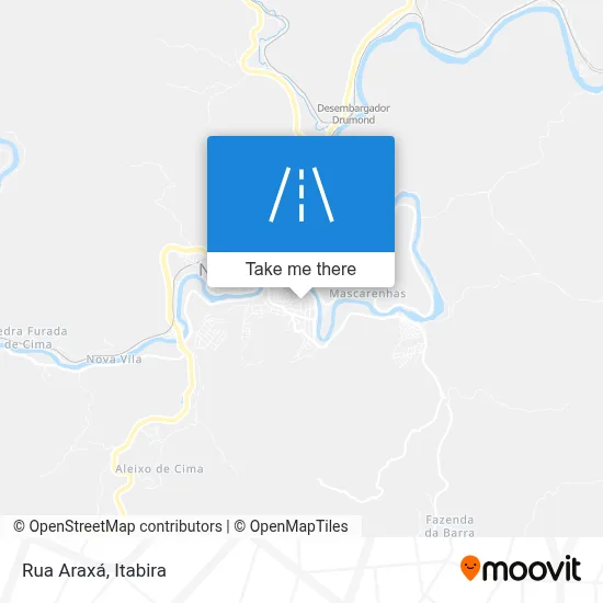 Rua Araxá map