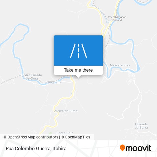Mapa Rua Colombo Guerra