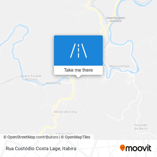 Mapa Rua Custódio Costa Lage