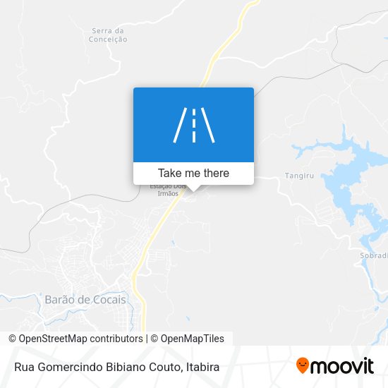 Mapa Rua Gomercindo Bibiano Couto