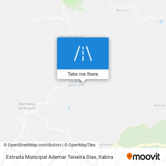 Mapa Estrada Municipal Ademar Teixeira Dias