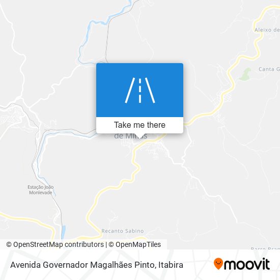 Mapa Avenida Governador Magalhães Pinto