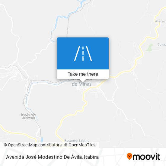 Mapa Avenida José Modestino De Ávila