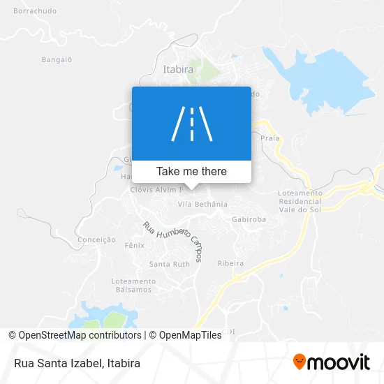 Rua Santa Izabel map