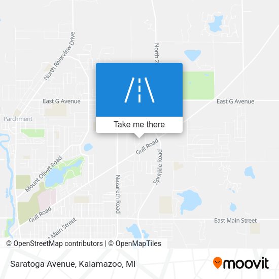 Mapa de Saratoga Avenue