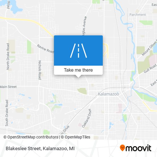 Blakeslee Street map