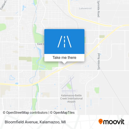 Mapa de Bloomfield Avenue