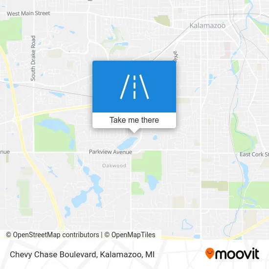 Chevy Chase Boulevard map