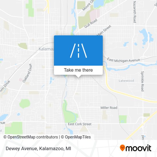 Dewey Avenue map