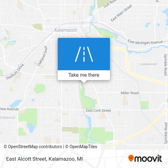 Mapa de East Alcott Street