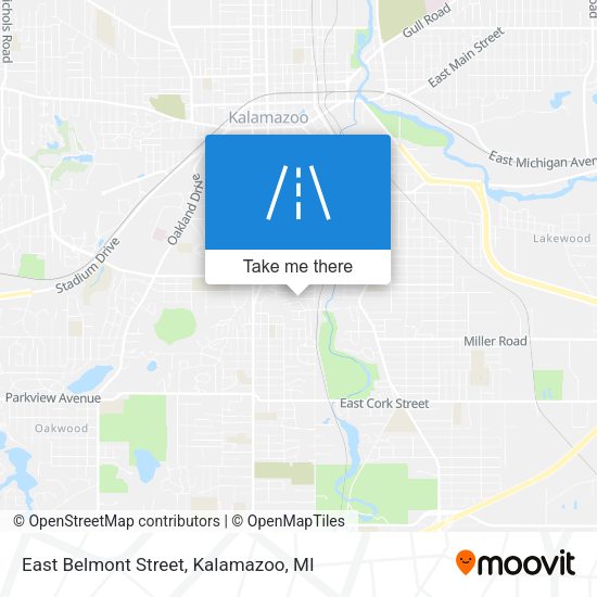 East Belmont Street map