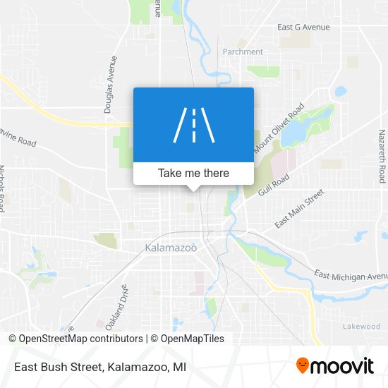 Mapa de East Bush Street