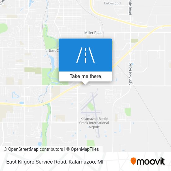 East Kilgore Service Road map