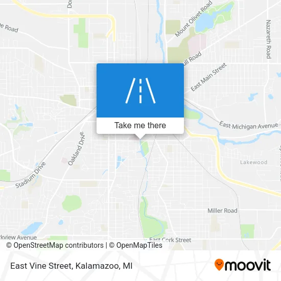 East Vine Street map