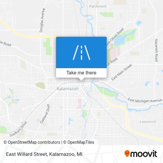 East Willard Street map