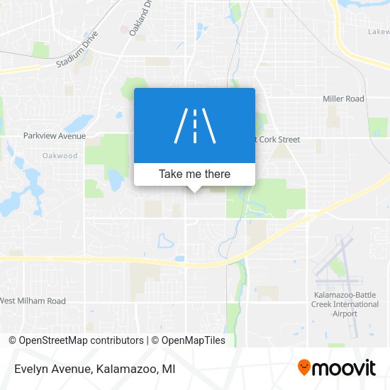 Mapa de Evelyn Avenue