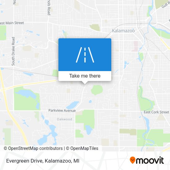Mapa de Evergreen Drive